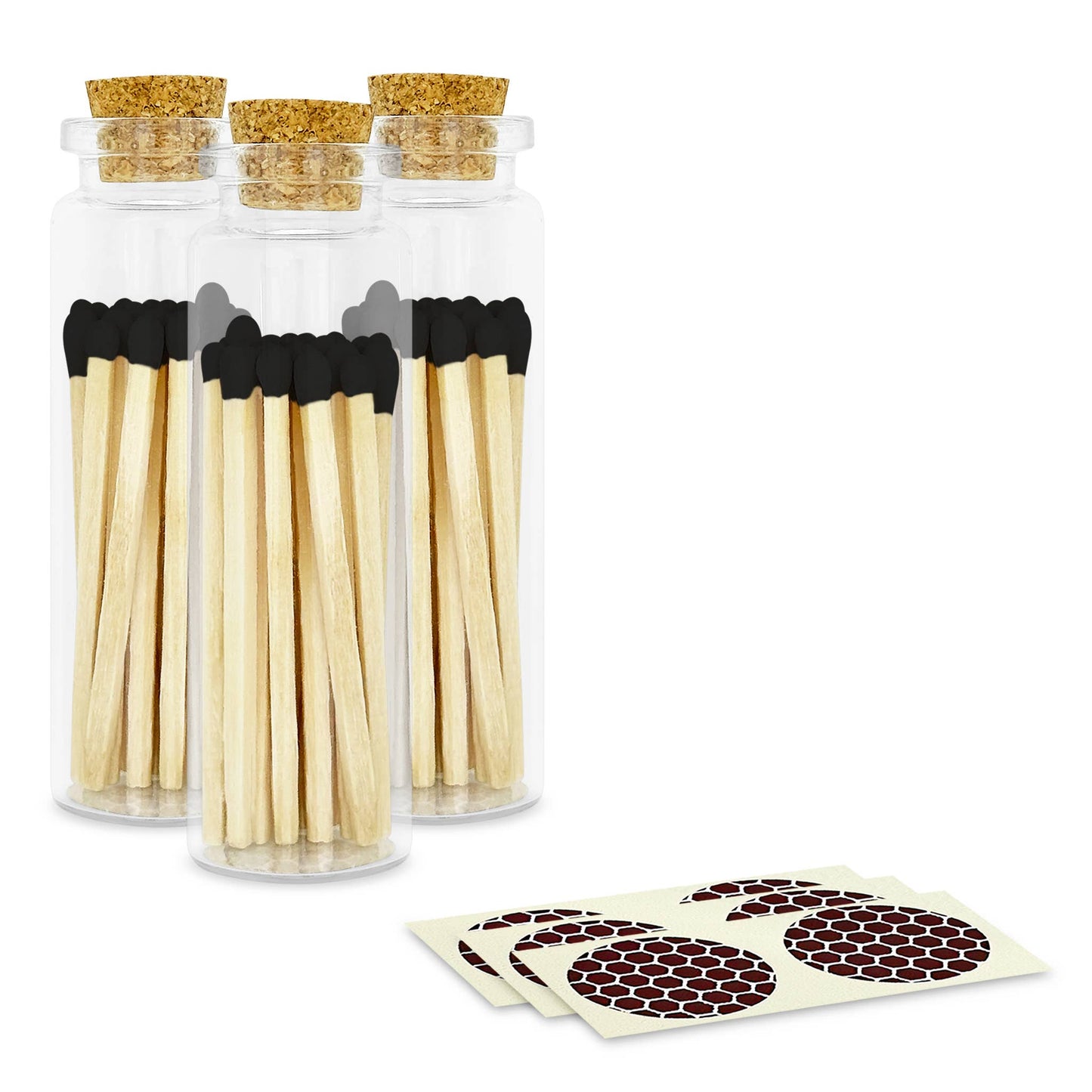 2" Matches + Small Bottle - Color of Your Choice + Strikers