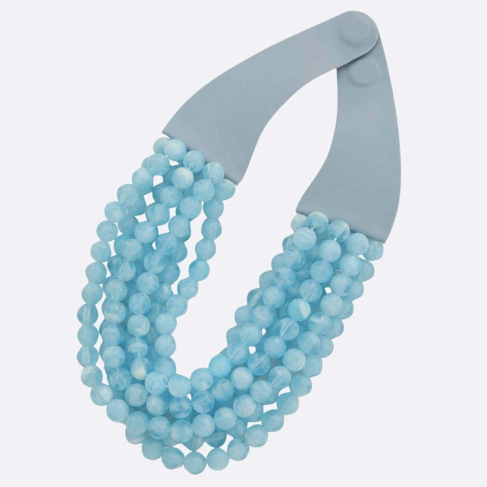 *Best* New Chunky Beaded Layered Magnetic Necklace