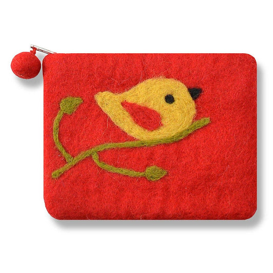 One Bird Design Coin Purse