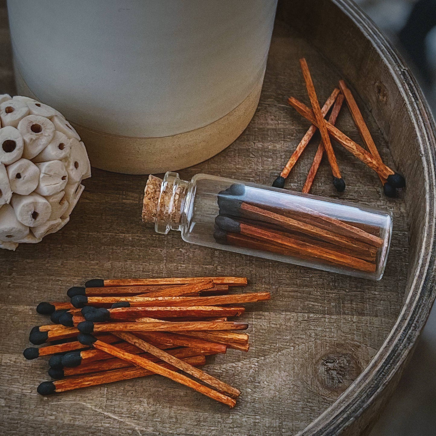 2" Matches + Small Bottle - Color of Your Choice + Strikers