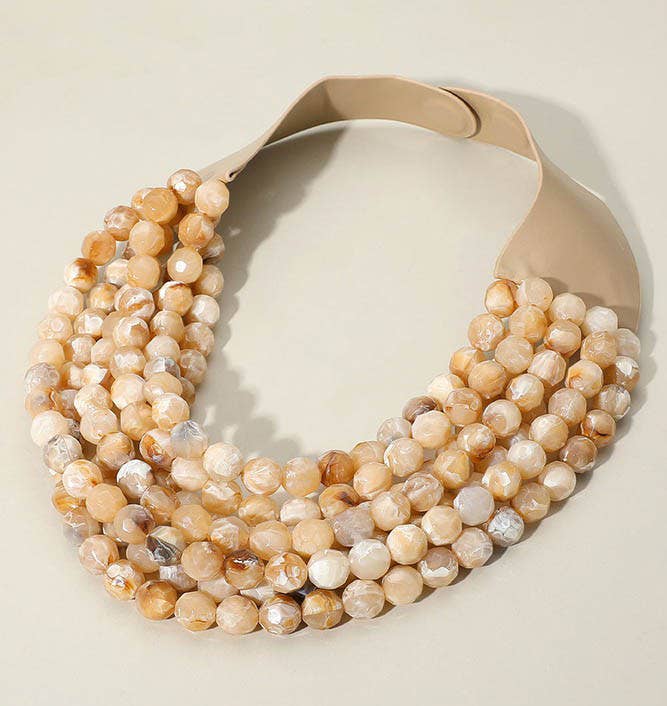 *Best* New Chunky Beaded Layered Magnetic Necklace
