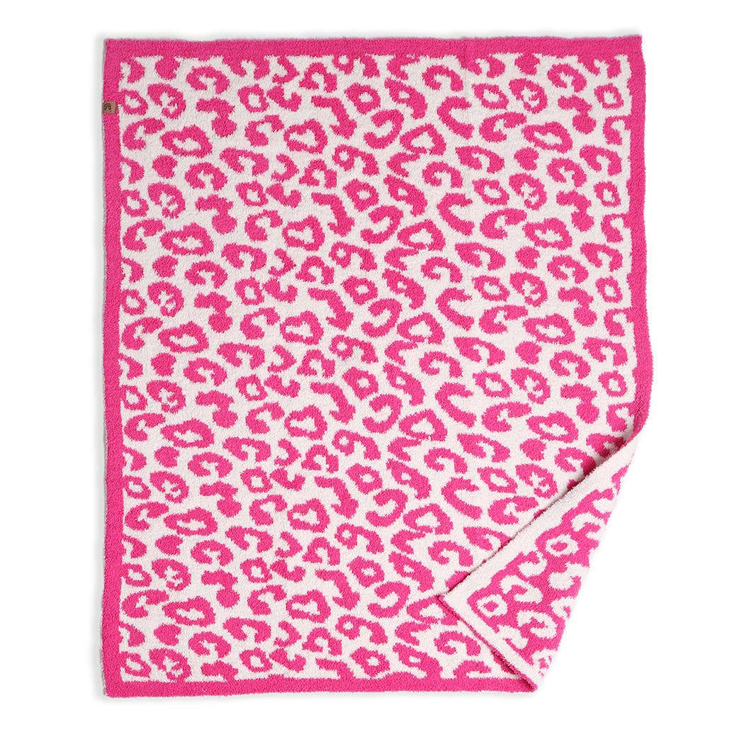 Kids Leopard Print Luxury Soft Throw Blanket