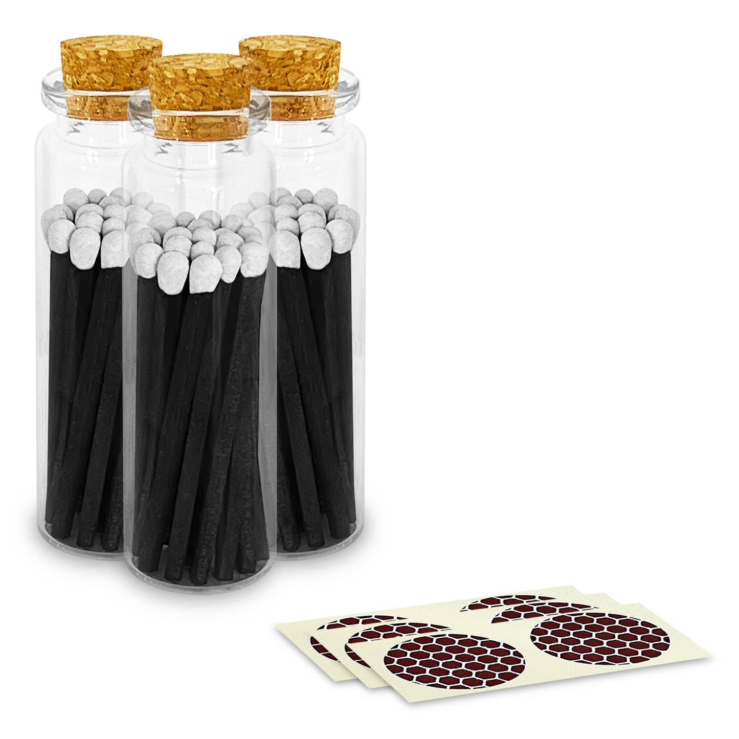 2" Matches + Small Bottle - Color of Your Choice + Strikers