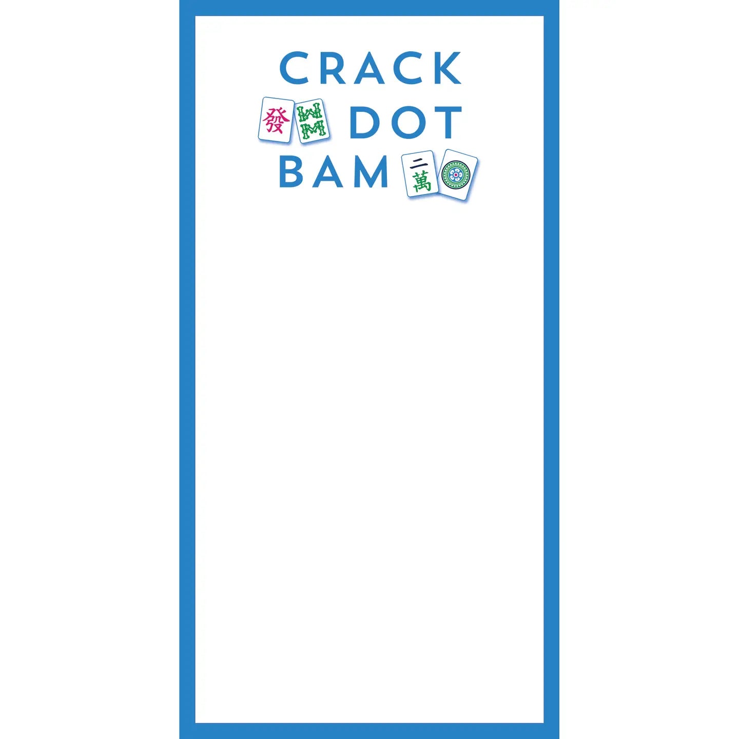 Mahjong Crack Dot Bam List Notepad