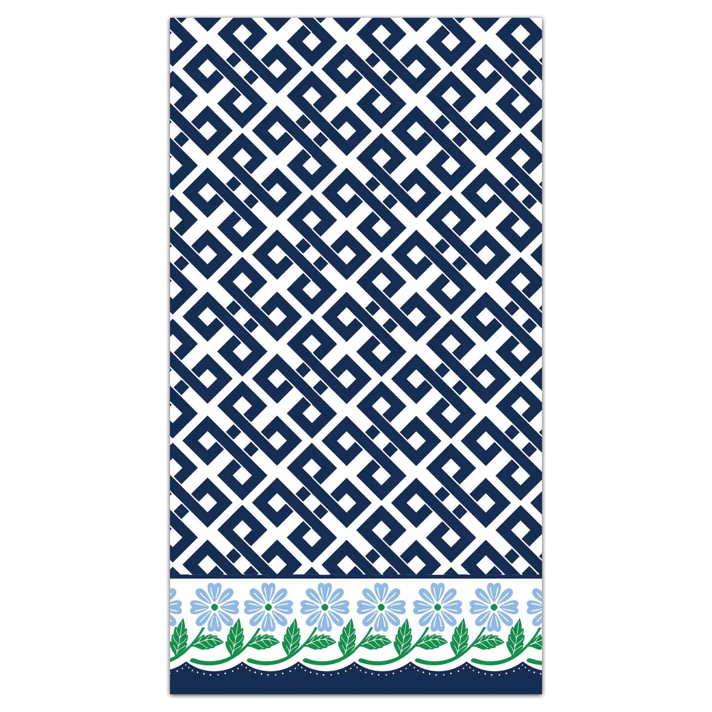 Floral Border Guest Towels