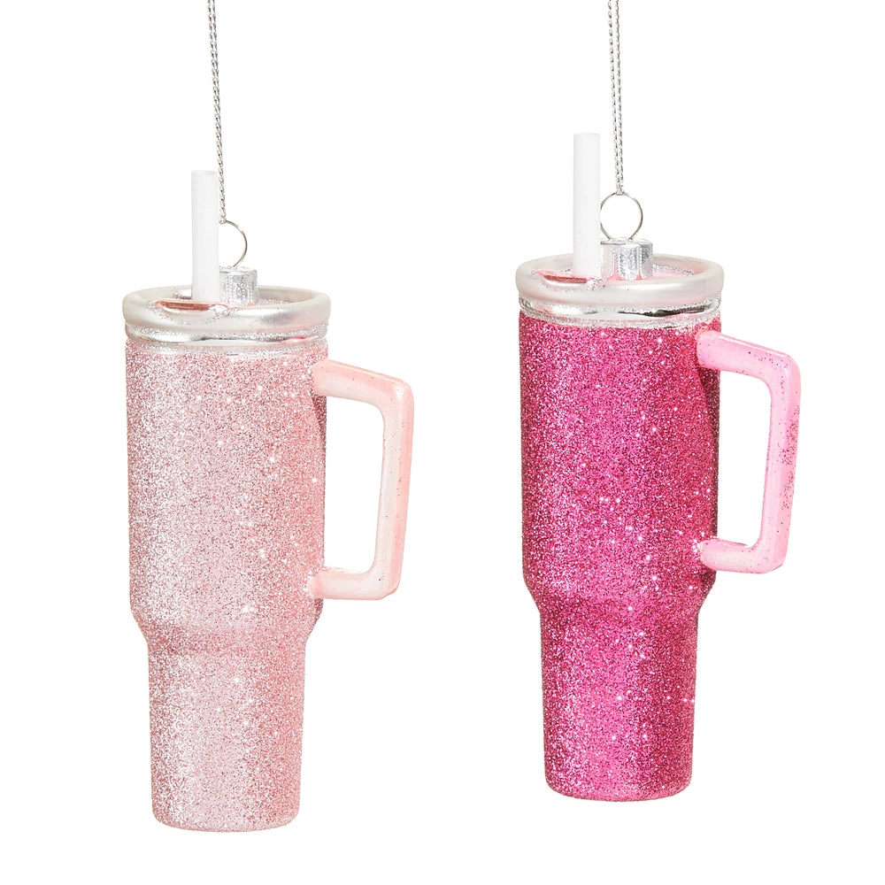 5” Pink Disco Tumbler Ornament