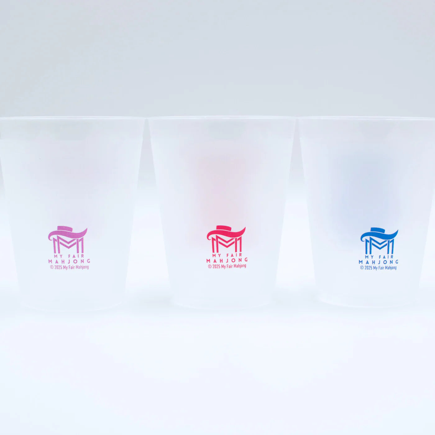 Mahjong Frosted Cups