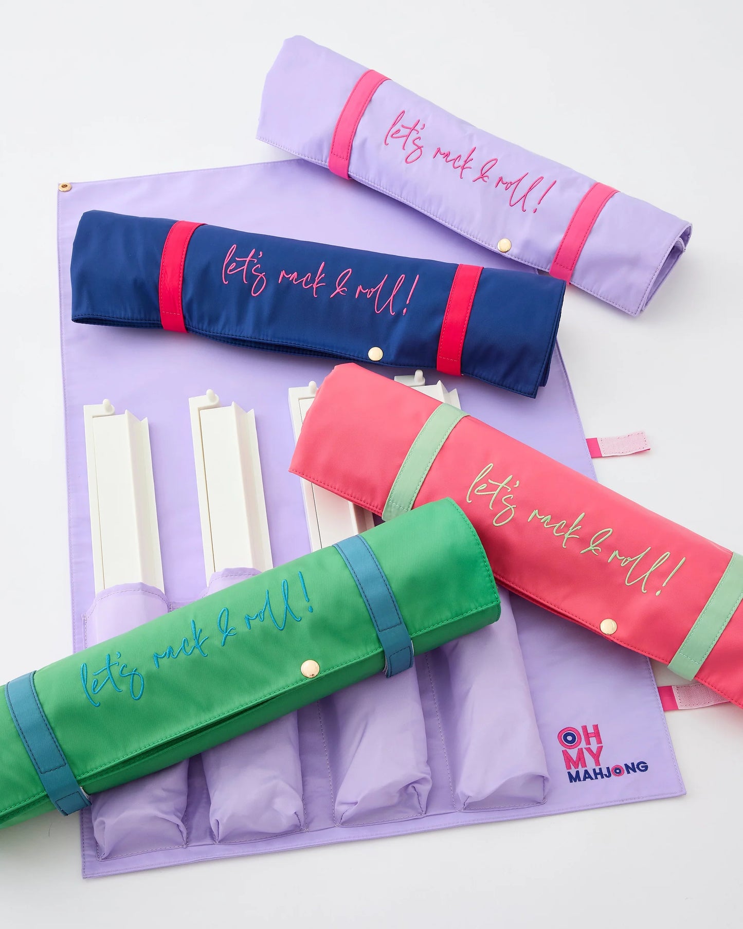 Light Blue Let’s Rack & Roll Bag- Oh My Mahjong