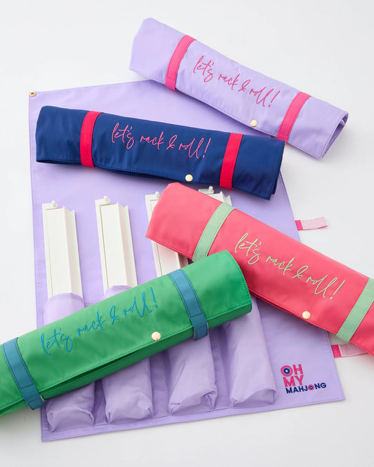 Light Blue Let’s Rack & Roll Bag- Oh My Mahjong