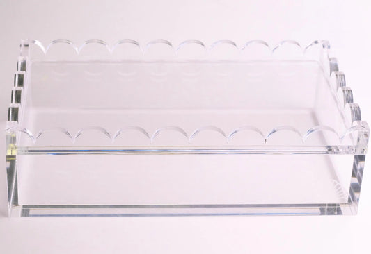 Scalloped Acrylic Box- Miss Mahjong
