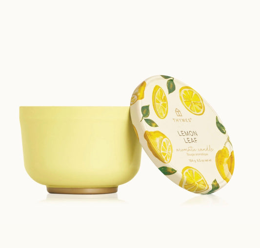 Lemon Leaf Poured Candle Tin