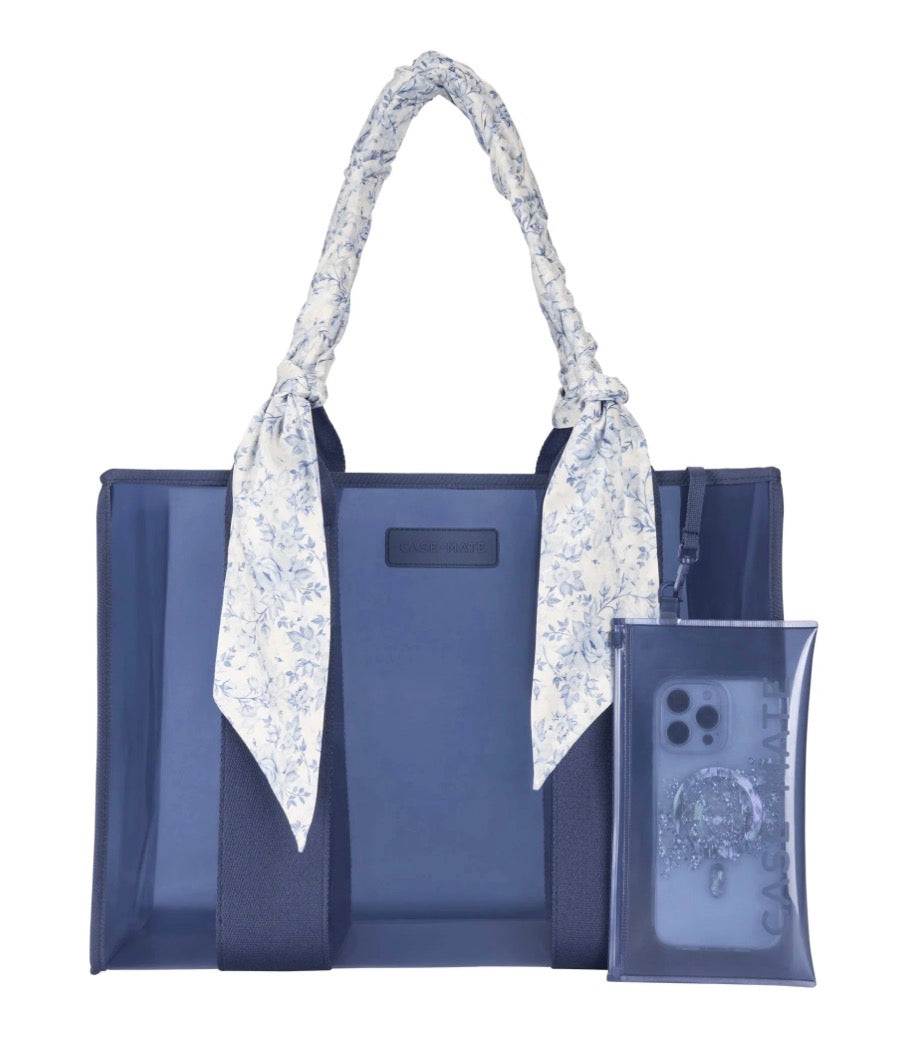 Something Navy Jelly Tote- Case Mate