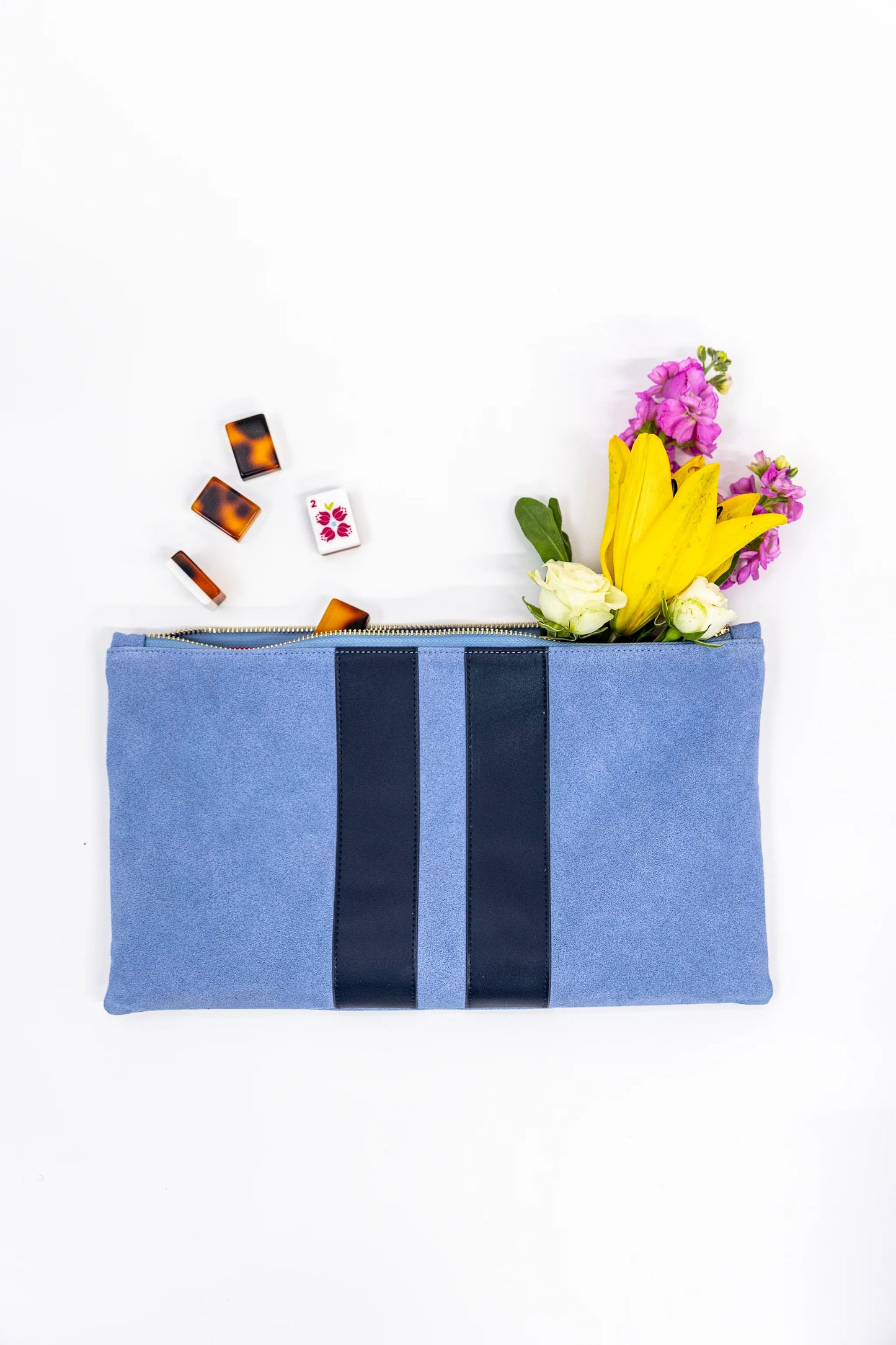 Suede Tile Bag