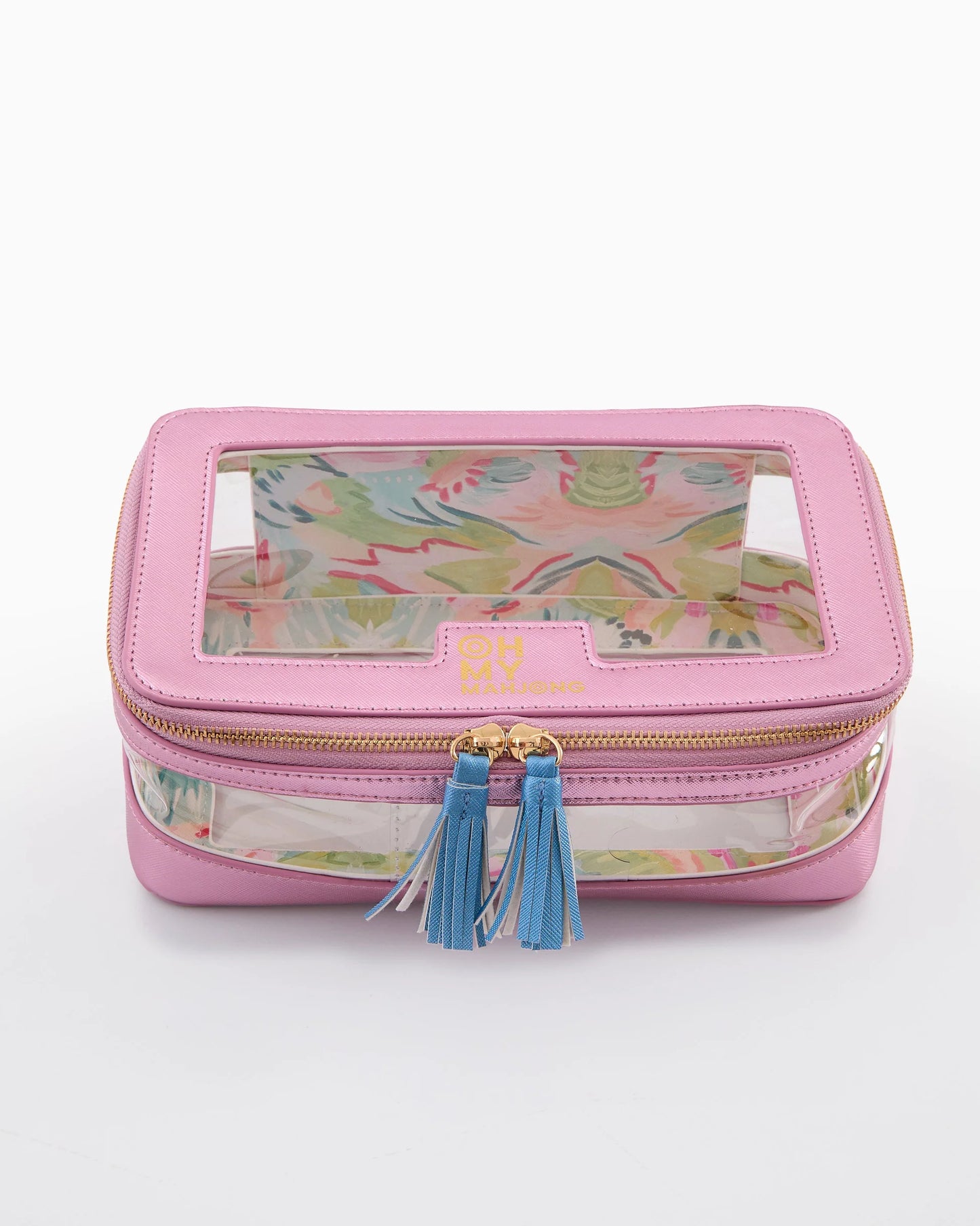 Metallic Light Pink Storage Tile Bag