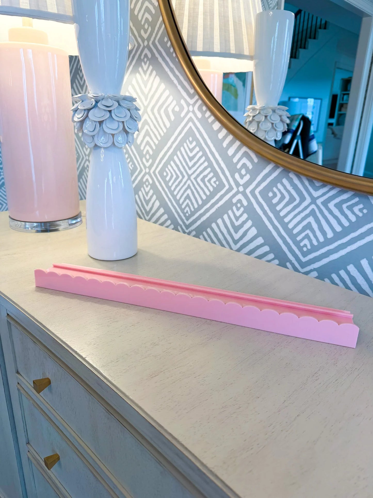 Blush Scallop Rack and Pusher Set