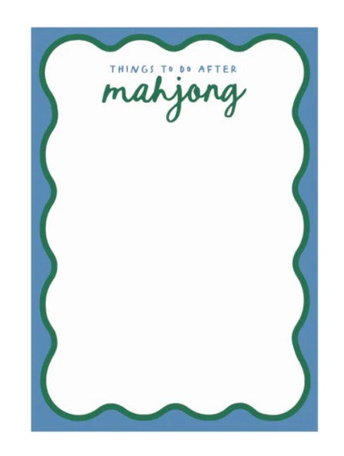 Things To Do After Mahjong Notepad