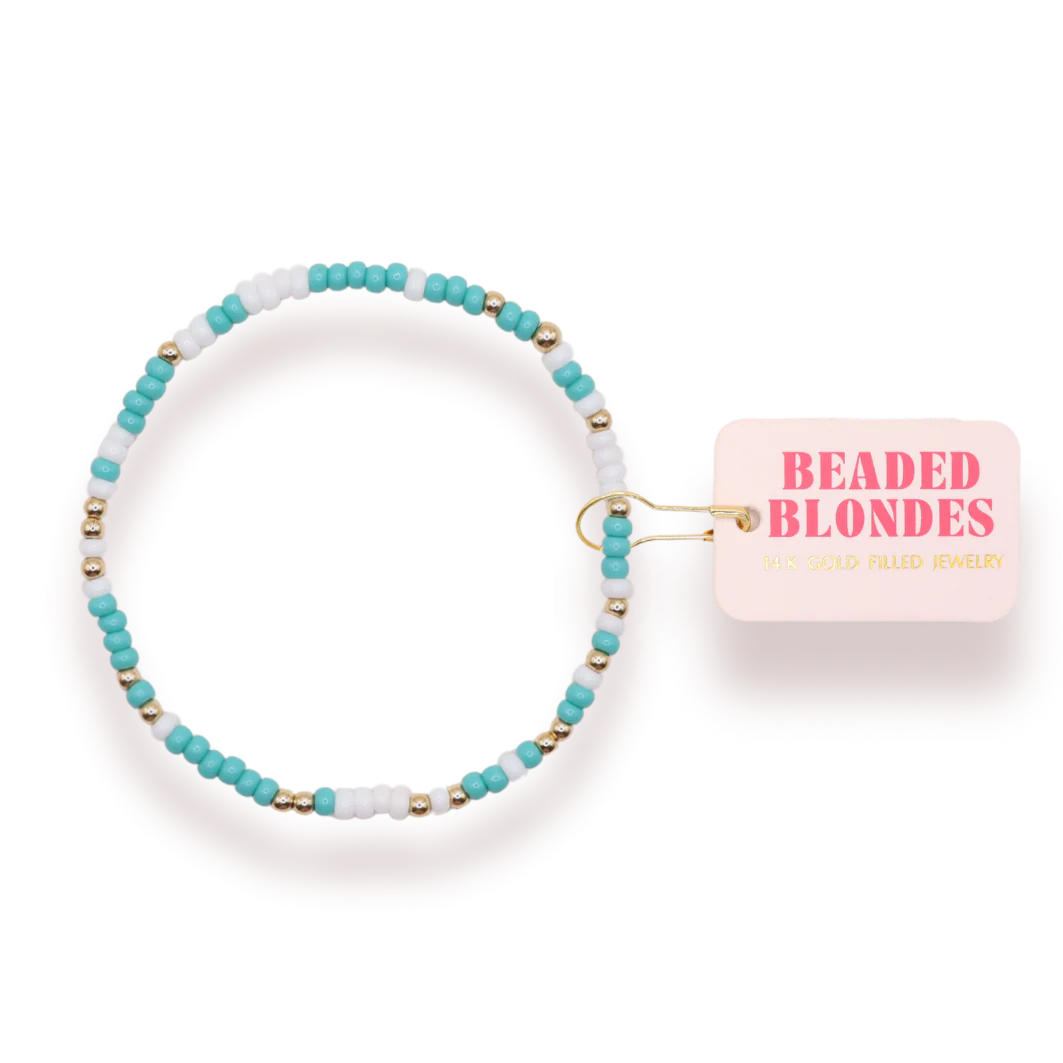 Turquoise and White Sprinkle