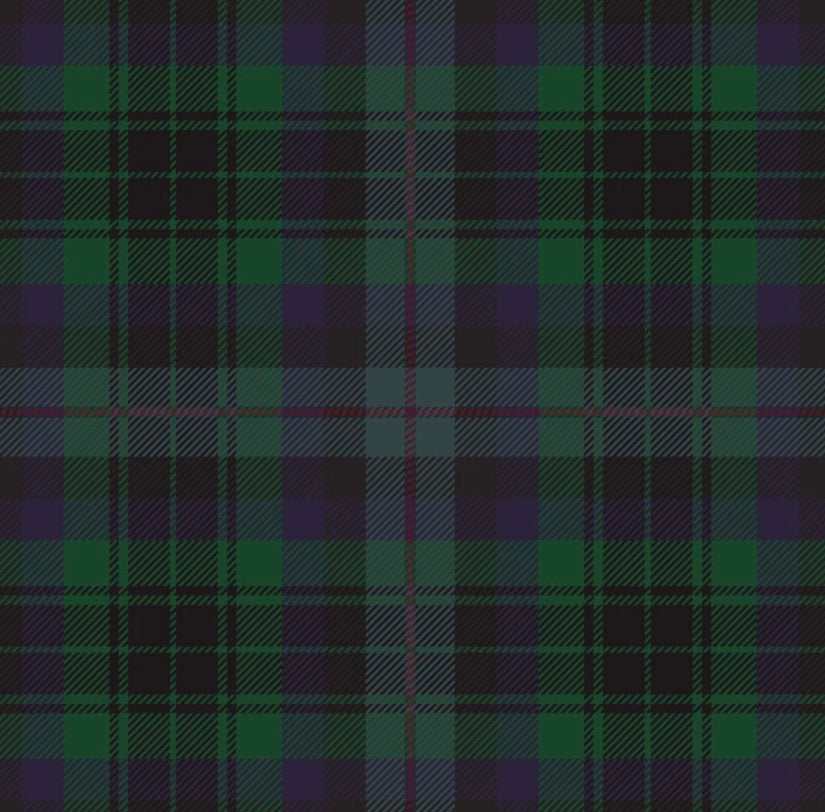 Blue and Green Christmas Tartan Prosecco Bottle Wrap