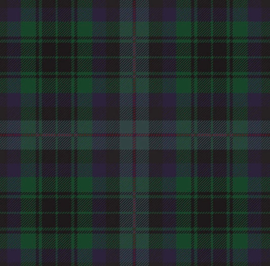 Blue and Green Christmas Tartan Prosecco Bottle Wrap