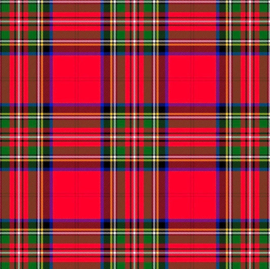 Red and Green Christmas Tartan Prosecco Bottle Wrap