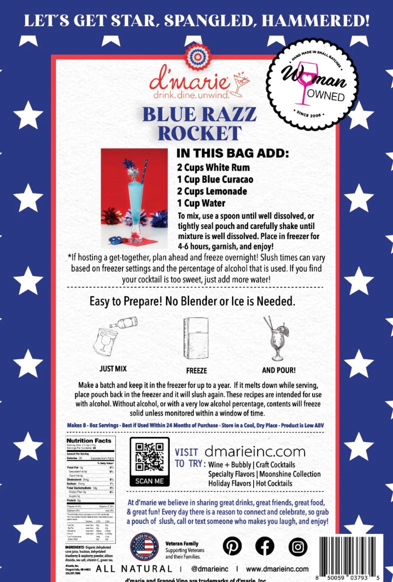 Blue Razz Rocket 10oz