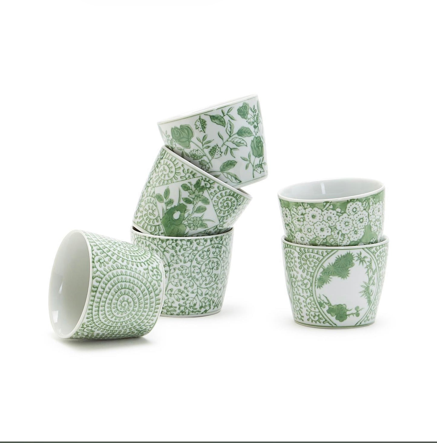 Countryside Collection 2 3/4" H Cachpot (food safe) - Hand-Painted Porcelain
