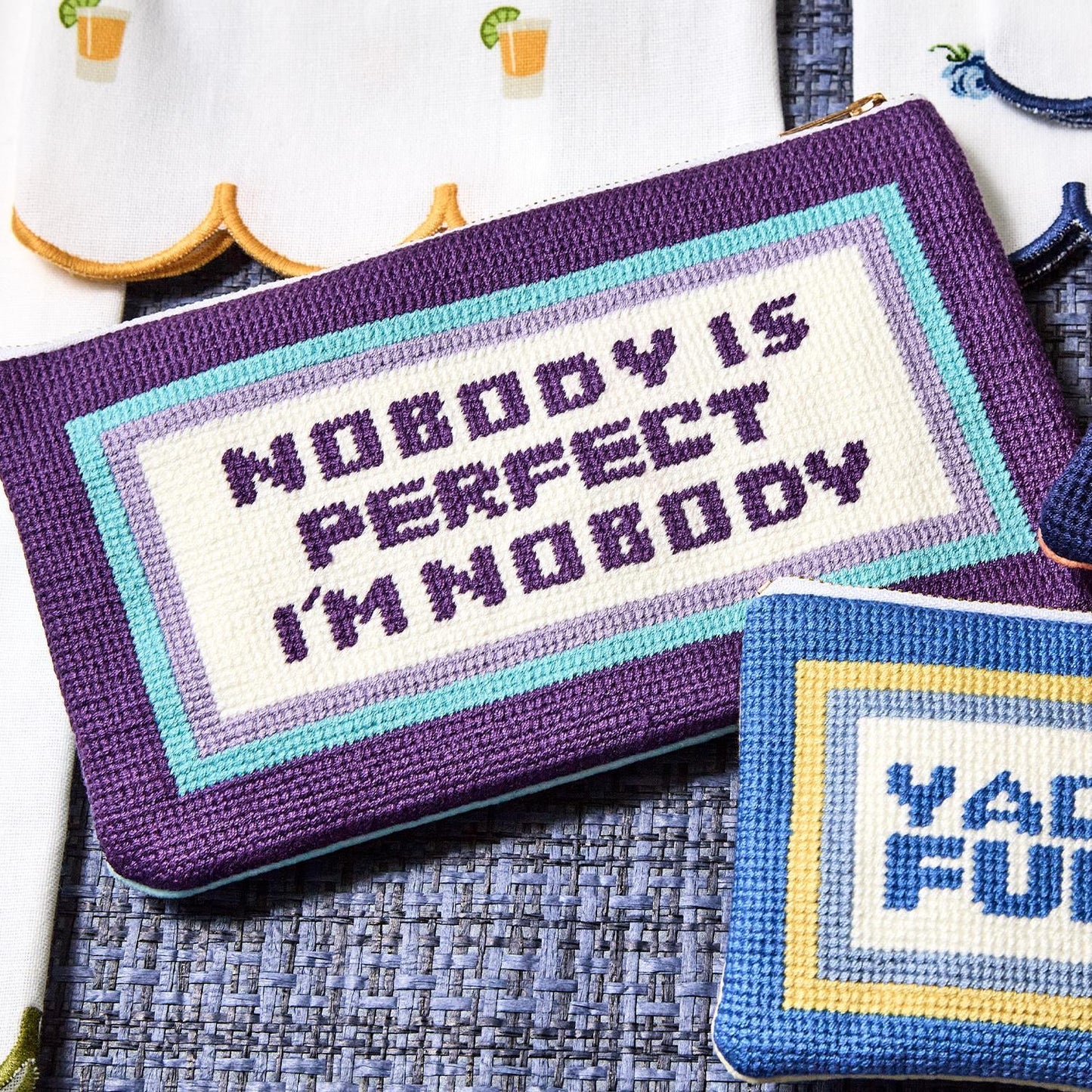 Nobody’s Perfect Multipurpose Pouch with Bird Charm Pull