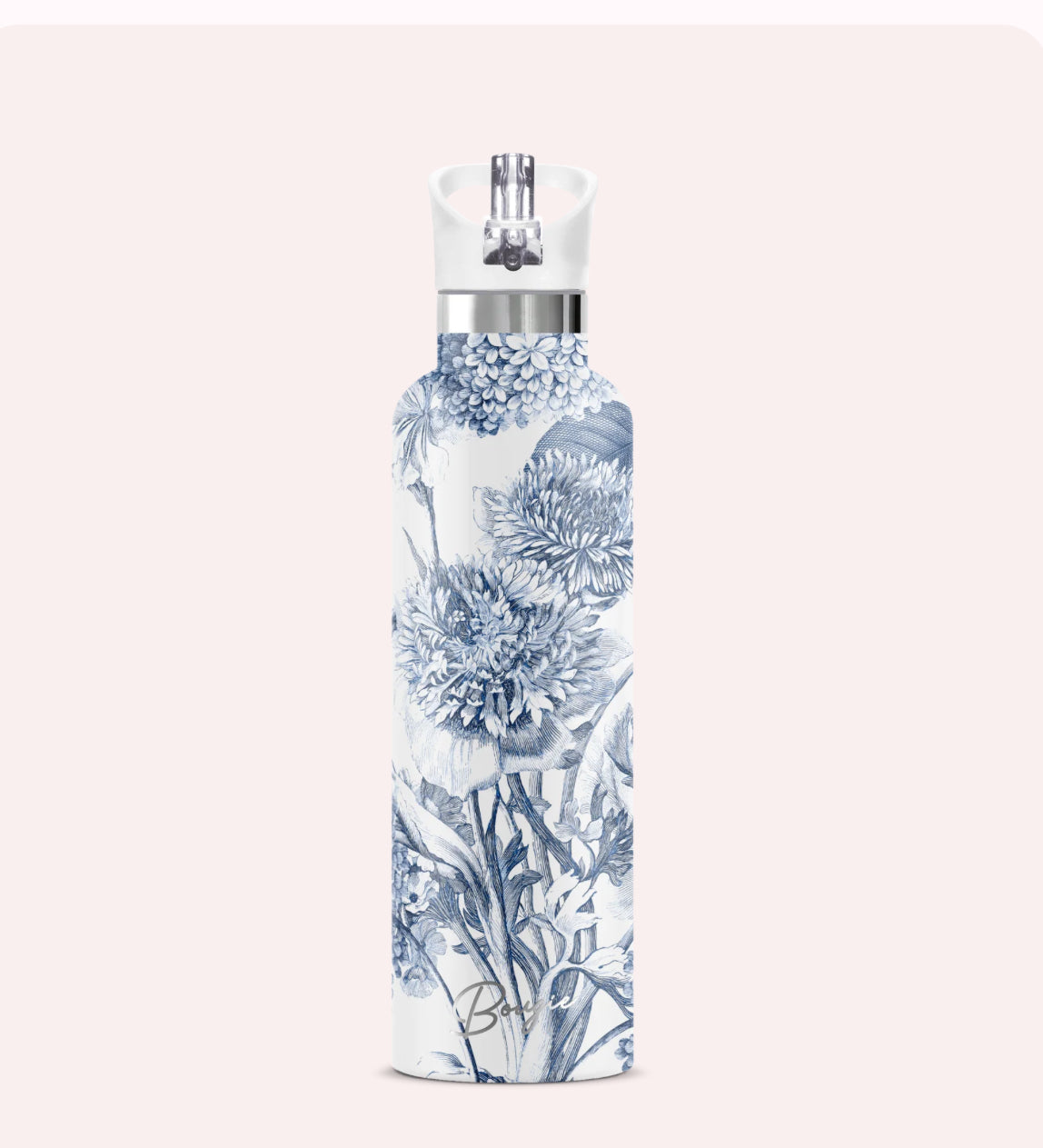 Toile Fleurie 25oz Insulated Water Bottle