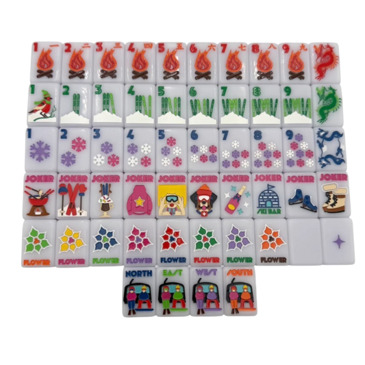 The Chalet - Frosty Lilac Mahjong Tiles