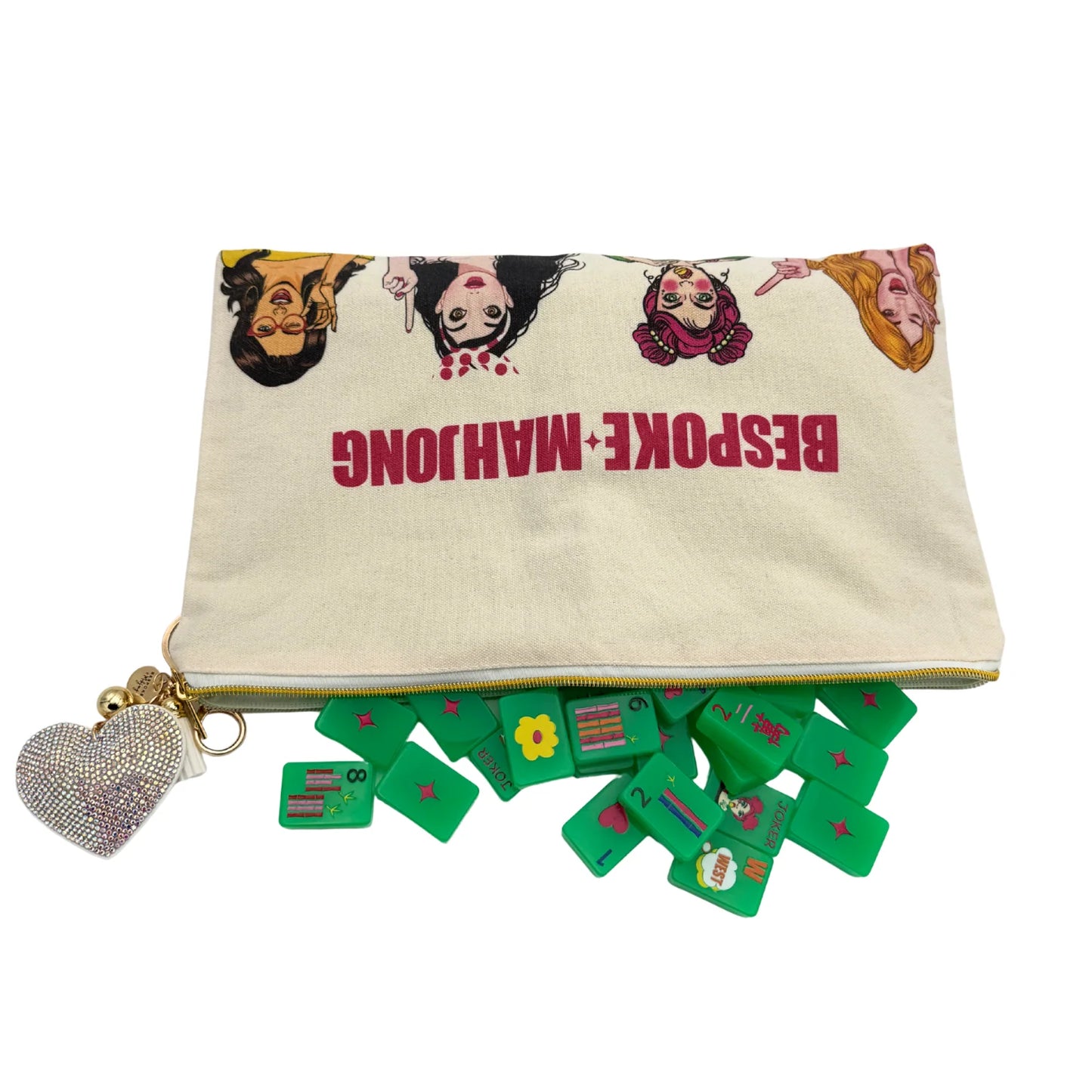 Pop Diva - Disco Green Mahjong Tiles