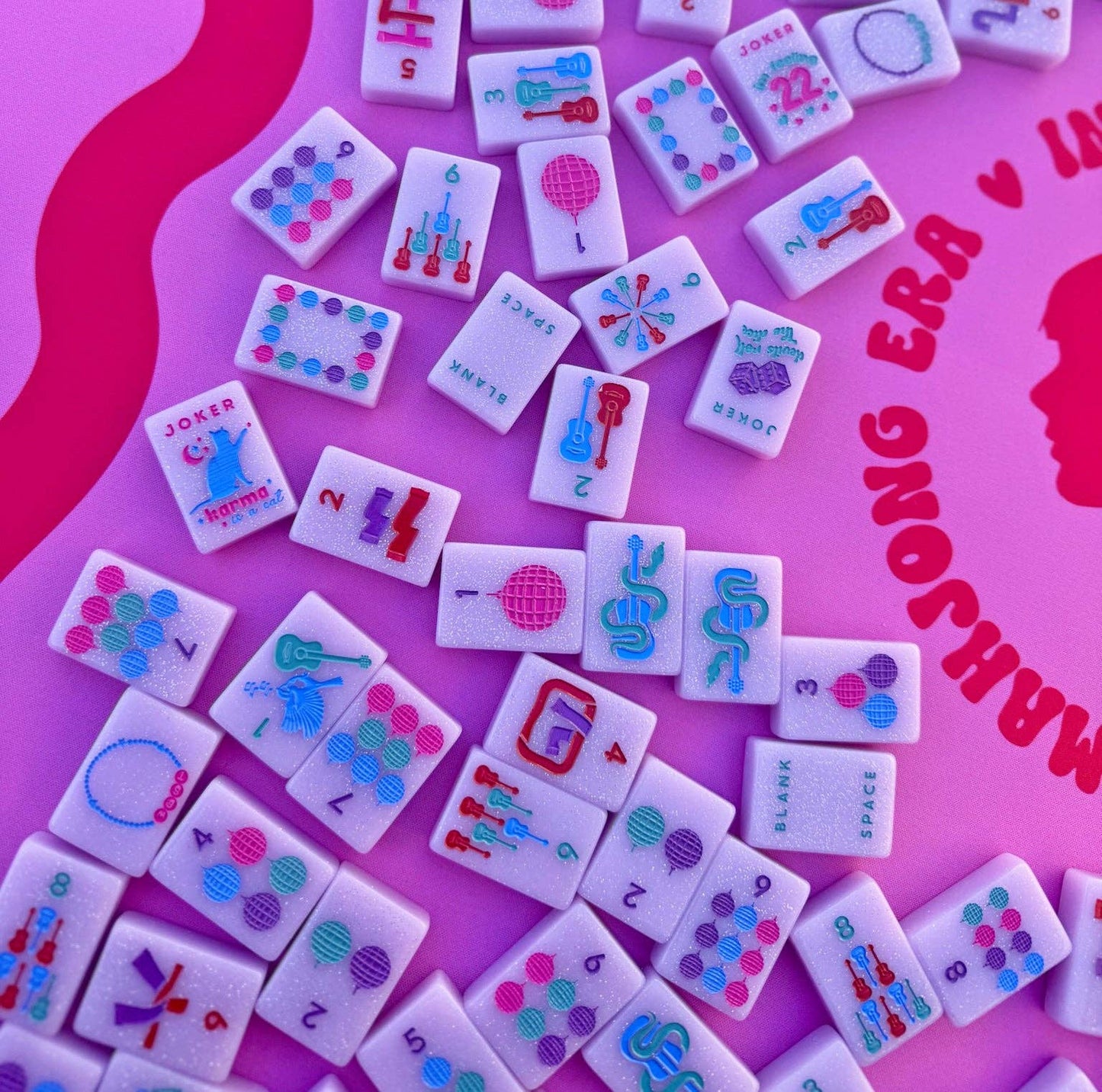 Taylor's Tiles - Mahjong Set- Peace Love Mahjong