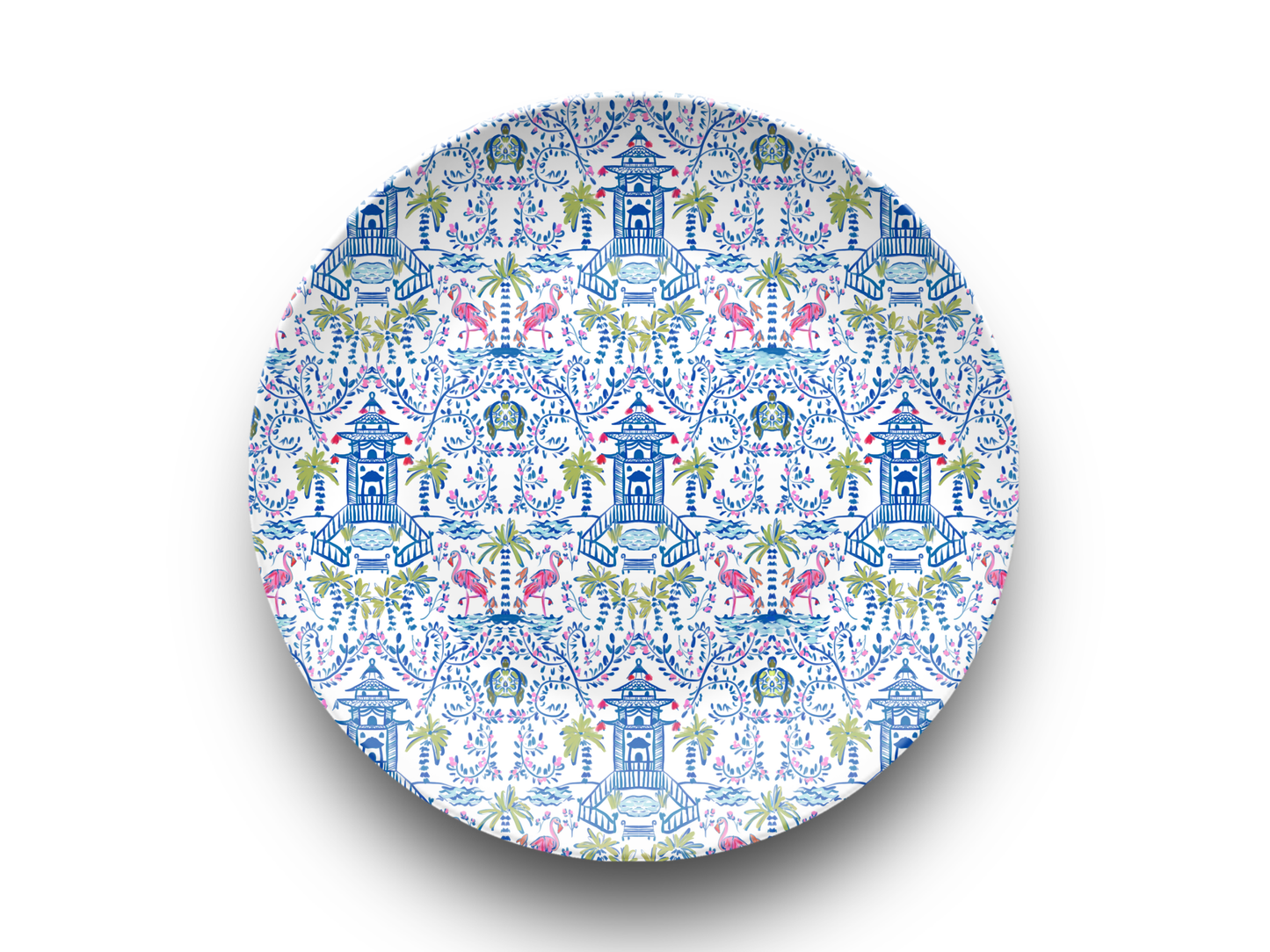Colorful Chinoiserie Dinnerware Collection (Unbreakable and BPA-free)