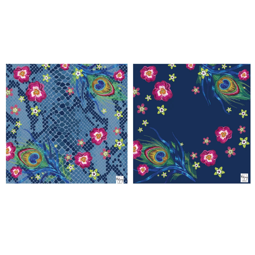 Double - Sided Mat I Double the Fun / Darjeeling Peacock Mat