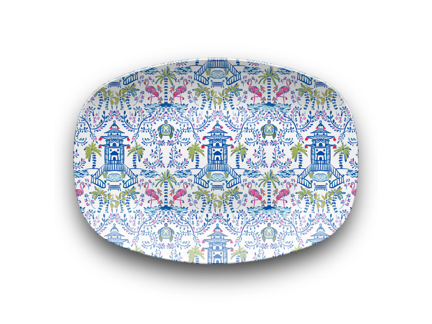 Colorful Chinoiserie Dinnerware Collection (Unbreakable and BPA-free)