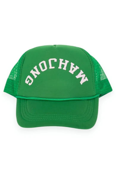 Upside Down Mahjong Hat - Green