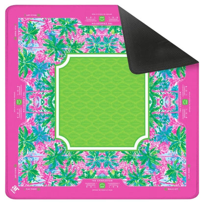 Palm Beach Collection Mahjong Mat | Pink, Blue Non-Neoprene