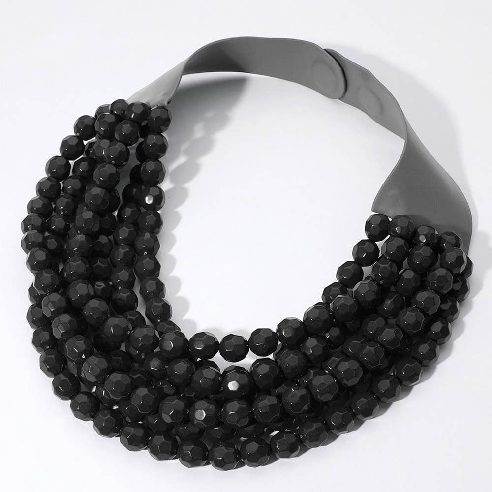 *Best* New Chunky Beaded Layered Magnetic Necklace