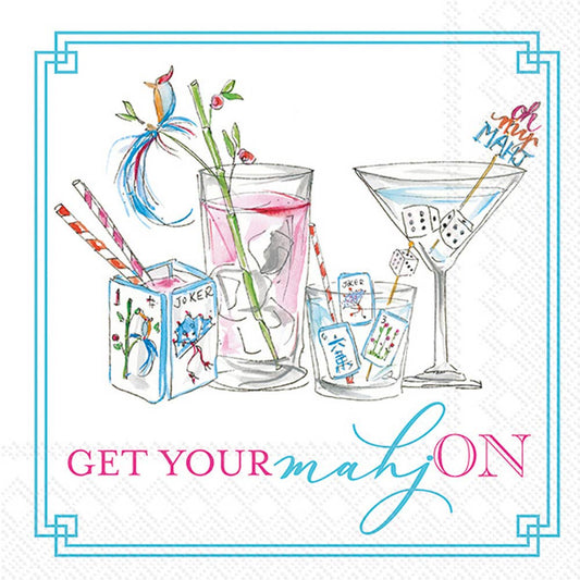 Get Your Mahj On Cocktail Napkin