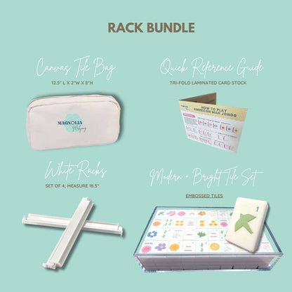 Embossed Art Mahjong Tile Set - Modern + Bright Collection