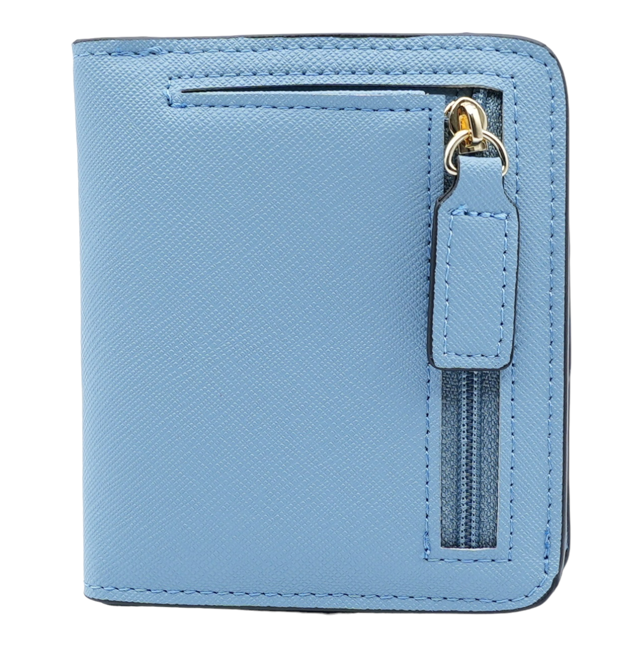 Women's Small Compact Bifold Luxury Wallet With Window ID