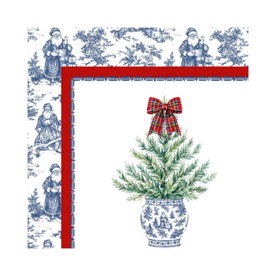 Tartan Toile Noël Mahjong Mat | Christmas [Non-Neoprene]