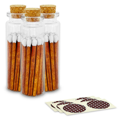 2" Matches + Small Bottle - Color of Your Choice + Strikers