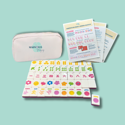 Heirloom Engraved Mahjong Tile Set - Modern + Bright Collection