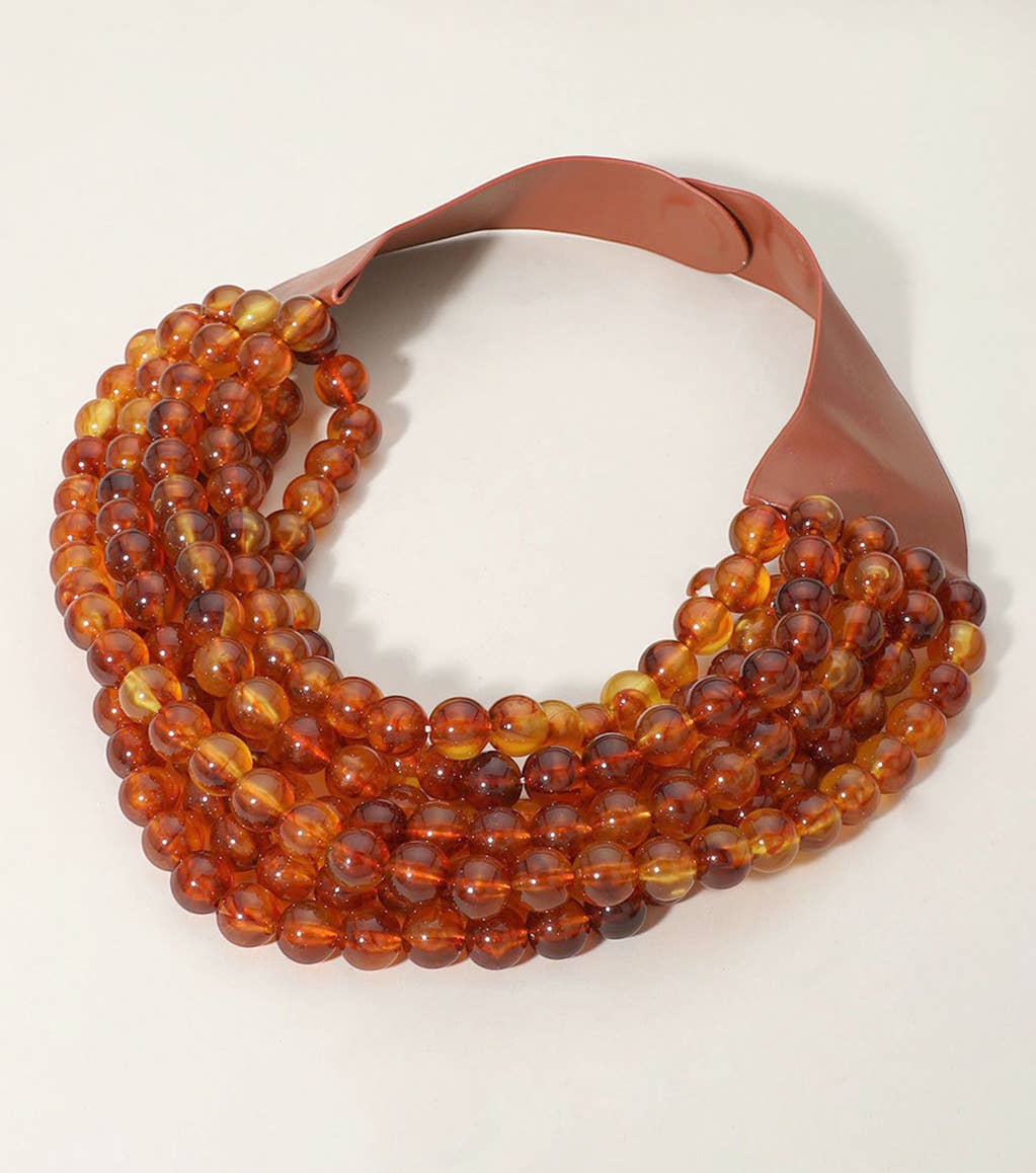 *Best* New Chunky Beaded Layered Magnetic Necklace