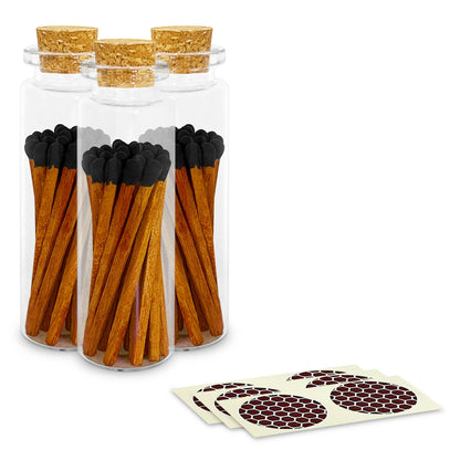 2" Matches + Small Bottle - Color of Your Choice + Strikers