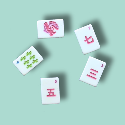 Heirloom Engraved Mahjong Tile Set - Modern + Bright Collection