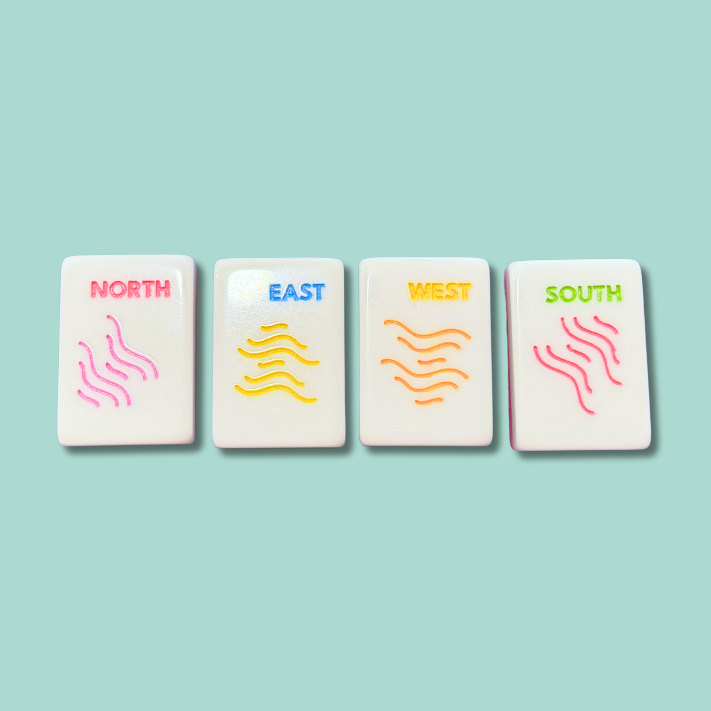 Heirloom Engraved Mahjong Tile Set - Modern + Bright Collection