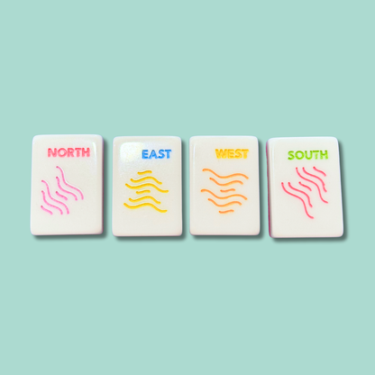 Heirloom Engraved Mahjong Tile Set - Modern + Bright Collection