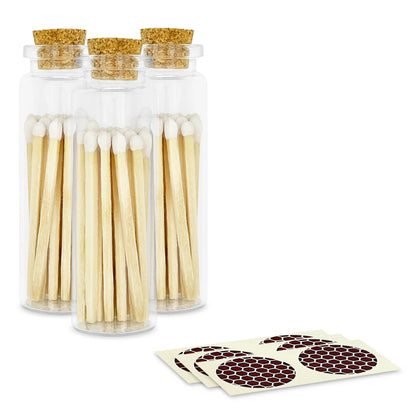 2" Matches + Small Bottle - Color of Your Choice + Strikers