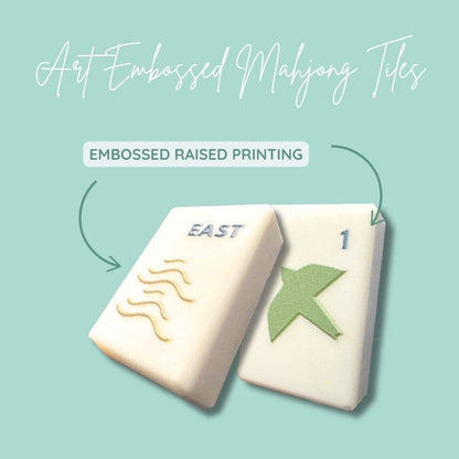 Embossed Art Mahjong Tile Set - Modern + Bright Collection